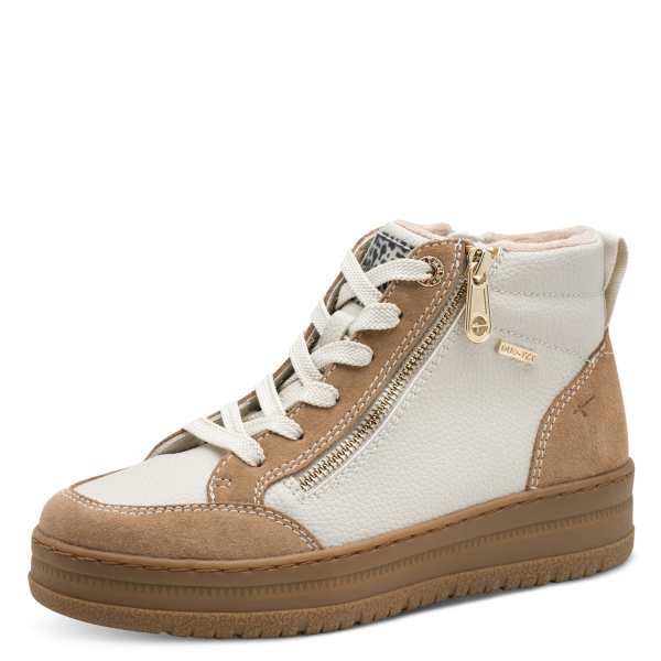 Фото Ботинки Tamaris  белый  кожа  Z-400931