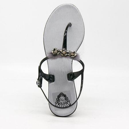 Сандалии  MonAmi  черный  поливинилхлорид F-70914 фото в интернет-магазине | Omadey.ru