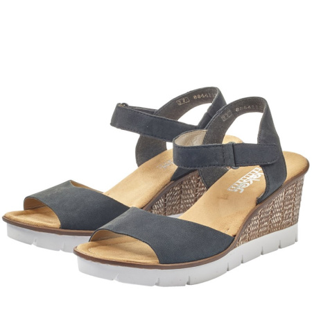 Босоножки  Rieker  синий  кожа/кожа искусств. F-80128 фото в интернет-магазине | Omadey.ru Босоножки  Rieker  синий  кожа/кожа искусств. F-80128 фото в интернет-магазине | Omadey.ru