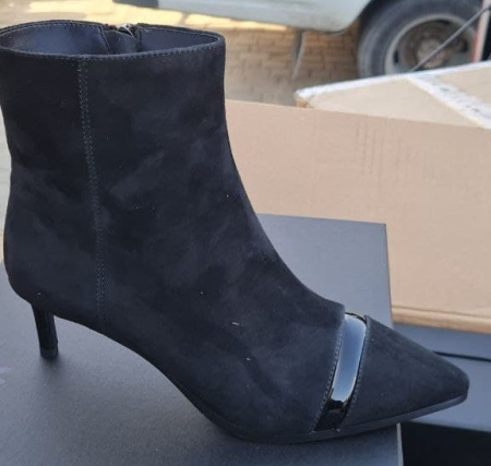 Ботильоны  MYSET  черный  кожа Z-100815 фото в интернет-магазине | Omadey.ru