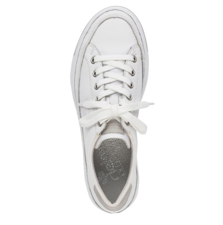 Кеды  Rieker  белый  кожа/кожа искусств. F-400019 фото в интернет-магазине | Omadey.ru