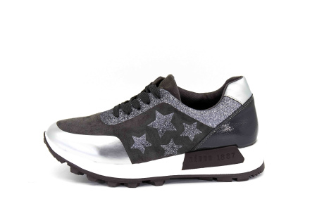 Кроссовки  Keddo  серый  замша искусств. Z-8635 фото в интернет-магазине | Omadey.ru