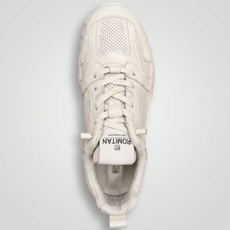 Кроссовки  Romitan  белый  кожа  F-401193 фото в интернет-магазине | Omadey.ru