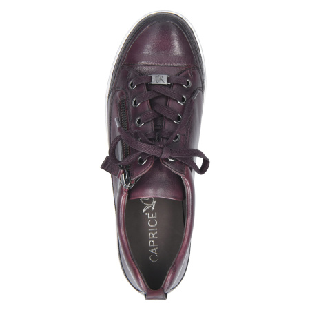 Кеды  женские Caprice  бордовый  кожа Z-90555 фото в интернет-магазине | Omadey.ru