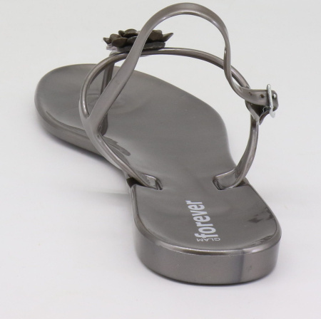 Босоножки  Glam Forever  серый  поливинилхлорид F-71007 фото в интернет-магазине | Omadey.ru