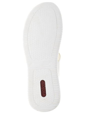 Шлепанцы  Rieker  белый  кожа F-80717 фото в интернет-магазине | Omadey.ru