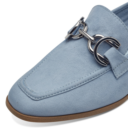 Туфли  Marco Tozzi  синий  текстиль F-300411 фото в интернет-магазине | Omadey.ru