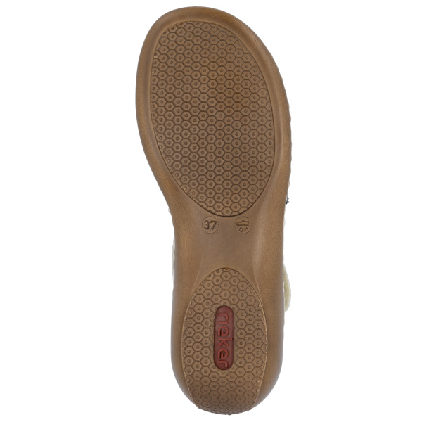 Фото Сандалии  Rieker  белый  кожа/кожа искусств. F-400119