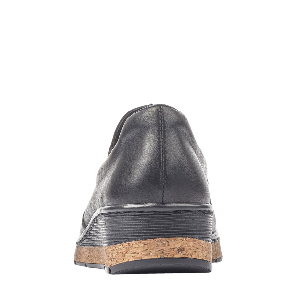 Фото Туфли  Rieker  черный  кожа F-400017