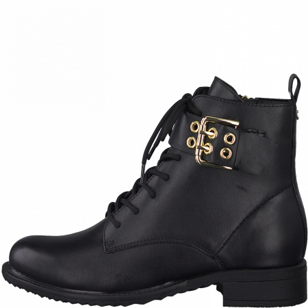 Ботинки  Tamaris  черный  кожа Z-100411 фото в интернет-магазине | Omadey.ru