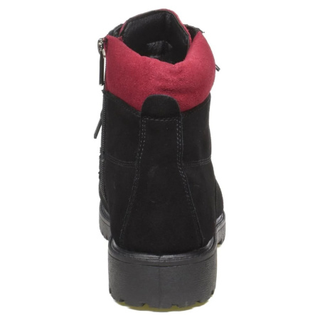 Ботинки  Baden  черный  кожа Z-89176 фото в интернет-магазине | Omadey.ru