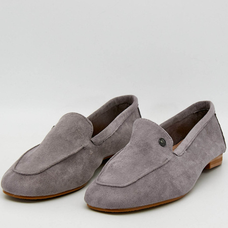 Туфли  MYSET  серый  текстиль F-90948 фото в интернет-магазине | Omadey.ru