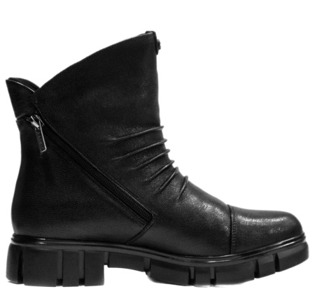 Ботинки  Baden  черный  кожа Z-89118 фото в интернет-магазине | Omadey.ru
