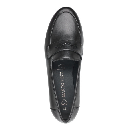 Туфли  Marco Tozzi  черный  кожа F-400598 фото в интернет-магазине | Omadey.ru