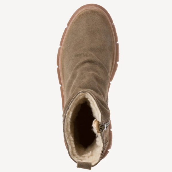 Фото Полусапоги  Tamaris  оливковый  кожа Z-100822