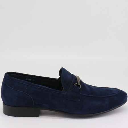 Мокасины  Lucido Vienno  синий  замша F-71094 фото в интернет-магазине | Omadey.ru
