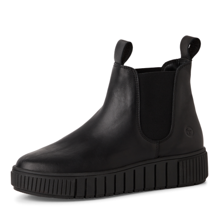 Ботинки  Tamaris  черный  кожа Z-400293 фото в интернет-магазине | Omadey.ru