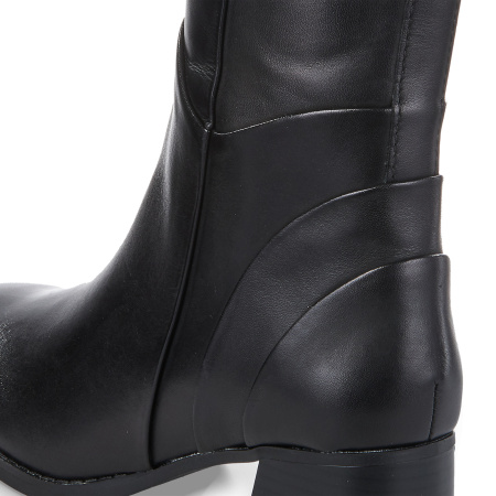 Сапоги  Marco Tozzi  черный  кожа Z-400642 фото в интернет-магазине | Omadey.ru