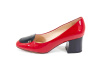 Туфли  Cavaletto  красно-чёрный  кожа лаковая F-80314 фото в интернет-магазине | Omadey.ru