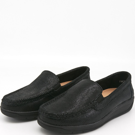 Мокасины  Baden  черный  кожа Z-8546 фото в интернет-магазине | Omadey.ru