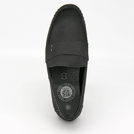 Туфли  Tesoro  черный  кожа Z-7485 фото в интернет-магазине | Omadey.ru