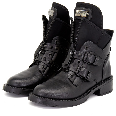 Ботинки  Betsy  черный  кожа искусств./стрейч Z-8367 фото в интернет-магазине | Omadey.ru