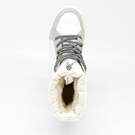 Ботинки  Keddo  белый  замша/кожа искусств. Z-8854 фото в интернет-магазине | Omadey.ru