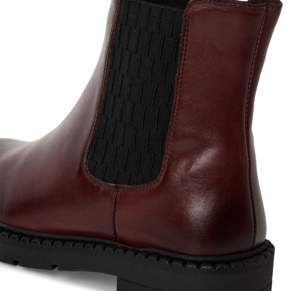 Фото Ботинки  Marco Tozzi  бордовый  кожа Z-401002