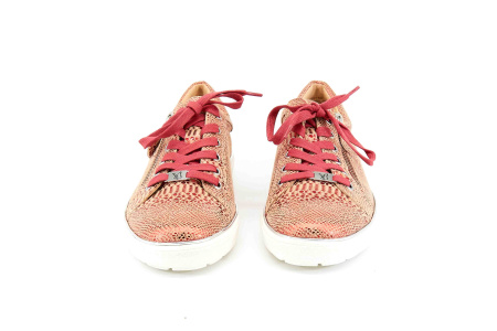 Кеды  Caprice  красный  кожа F-80184 фото в интернет-магазине | Omadey.ru