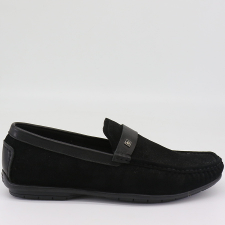 Мокасины  Lucido Vienno  черный  замша F-71086 фото в интернет-магазине | Omadey.ru