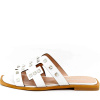 Шлепанцы  Rovigo  белый  кожа F-80908 фото в интернет-магазине | Omadey.ru