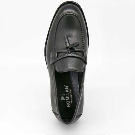 Туфли  Romitan  черный  кожа Z-90453 фото в интернет-магазине | Omadey.ru