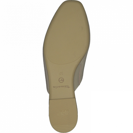 Домашние тапочки  Tamaris  бежевый  кожа F-90745 фото в интернет-магазине | Omadey.ru