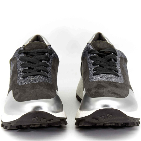 Кроссовки  Keddo  серый  замша искусств. Z-8635 фото в интернет-магазине | Omadey.ru