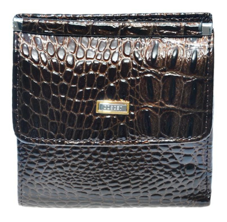 Кошелек  Coscet  коричневый  кожа лаковая c09838 фото в интернет-магазине | Omadey.ru