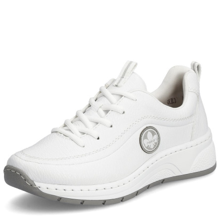Кроссовки  Rieker  белый  кожа искусств. F-300230 фото в интернет-магазине | Omadey.ru