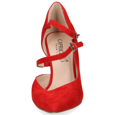 Туфли  Caprice  красный  кожа F-80776 фото в интернет-магазине | Omadey.ru