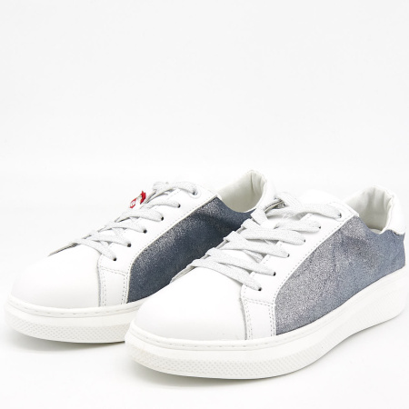 Кеды  Keddo  белый  кожа/замша F-80677 фото в интернет-магазине | Omadey.ru