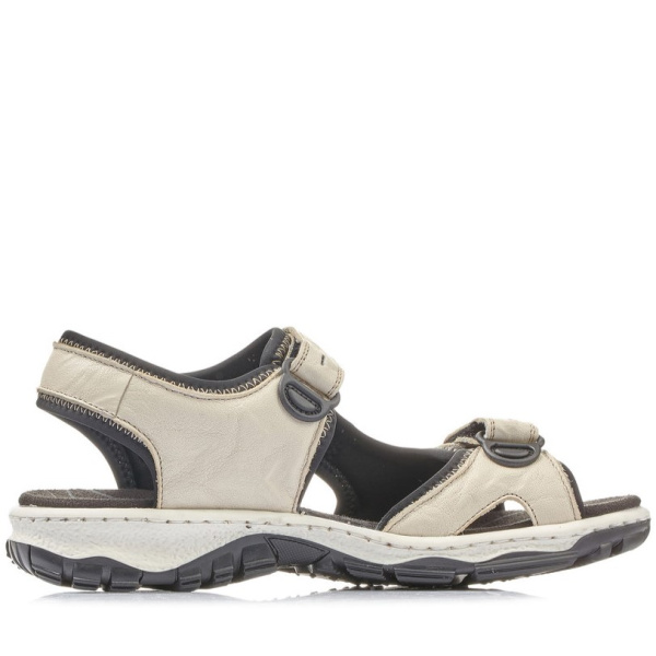 Фото Сандалии  Rieker  бежевый  кожа/текстиль F-400130