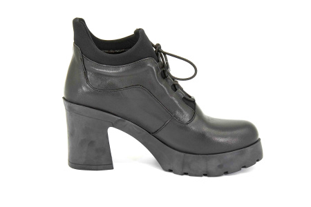 Ботильоны  Derem  черный  кожа Z-8654 фото в интернет-магазине | Omadey.ru