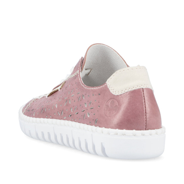 Фото Кроссовки  Rieker  розовый  кожа/кожа искусств. F-200066