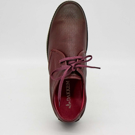 Туфли  Dakkem  бордовый  кожа F-90495 фото в интернет-магазине | Omadey.ru