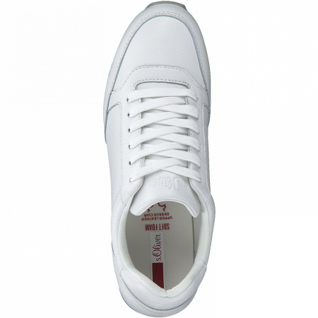 Кроссовки  женские S.Oliver  белый  кожа F-91101 фото в интернет-магазине | Omadey.ru