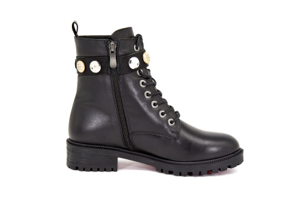 Ботинки  Derem  черный  кожа Z-8340 фото в интернет-магазине | Omadey.ru