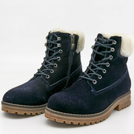 Ботинки  Keddo  синий  замша Z-8626 фото в интернет-магазине | Omadey.ru