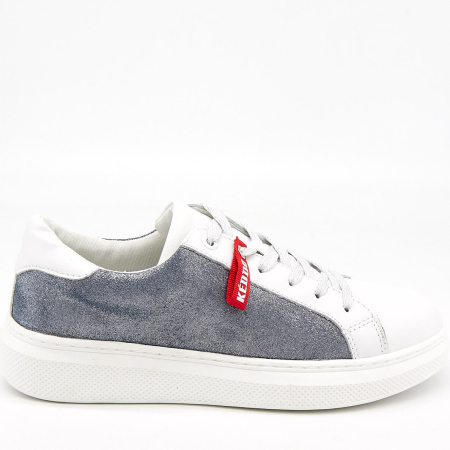 Кеды  Keddo  белый  кожа/замша F-80677 фото в интернет-магазине | Omadey.ru