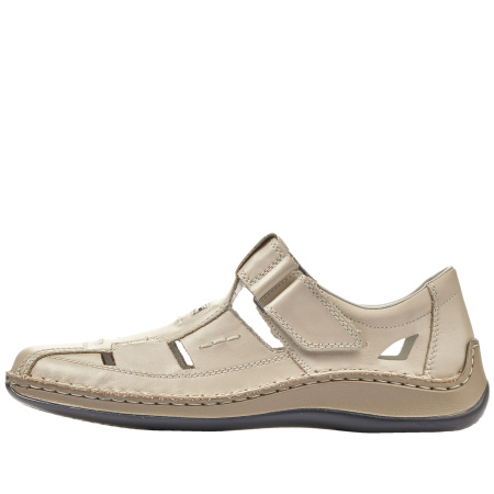 Туфли летние  Rieker  бежевый  кожа F-400110 фото в интернет-магазине | Omadey.ru