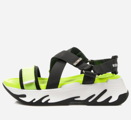 Сандалии  Keddo  черный  текстиль F-90967 фото в интернет-магазине | Omadey.ru