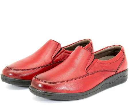 Туфли  Esse  красный  кожа F-80030 фото в интернет-магазине | Omadey.ru