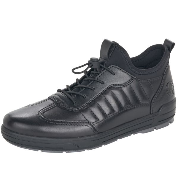 Фото Полуботинки  Rieker  черный  кожа/кожа искусств./текстиль Z-90476 Фото Полуботинки  Rieker  черный  кожа/кожа искусств./текстиль Z-90476